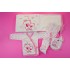 Сладък комплект за изписване мечета със сърчица в розово